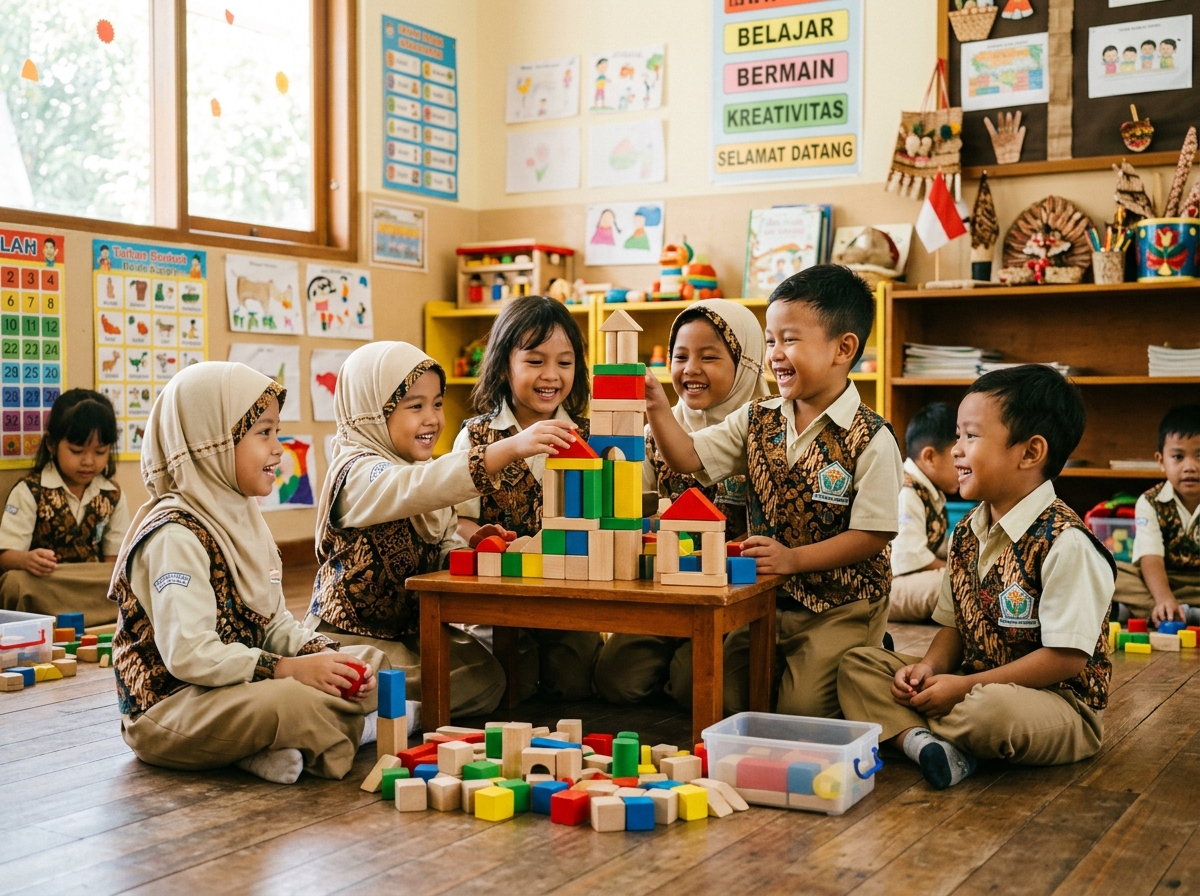 Keceriaan Belajar Sambil Bermain & Pengenalan Warna