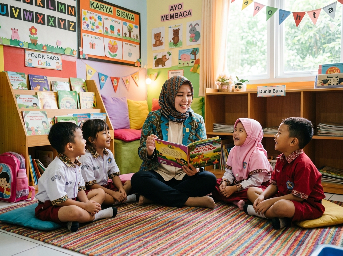 Pojok Baca Ceria: Menumbuhkan Cinta Buku & Literasi Dini Sejak Langkah Pertama